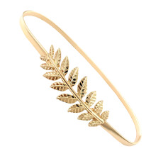 Cinto feminino fino para vestidos, cinto decorativo elástico de metal com fivela dourada, cinto de cintura fino retrô, clássico