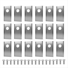 18Pcs High Quality Stainless Steel Lawn Mower Replacement Blades Set for Worx Landroid Robot Mowers 18pcs