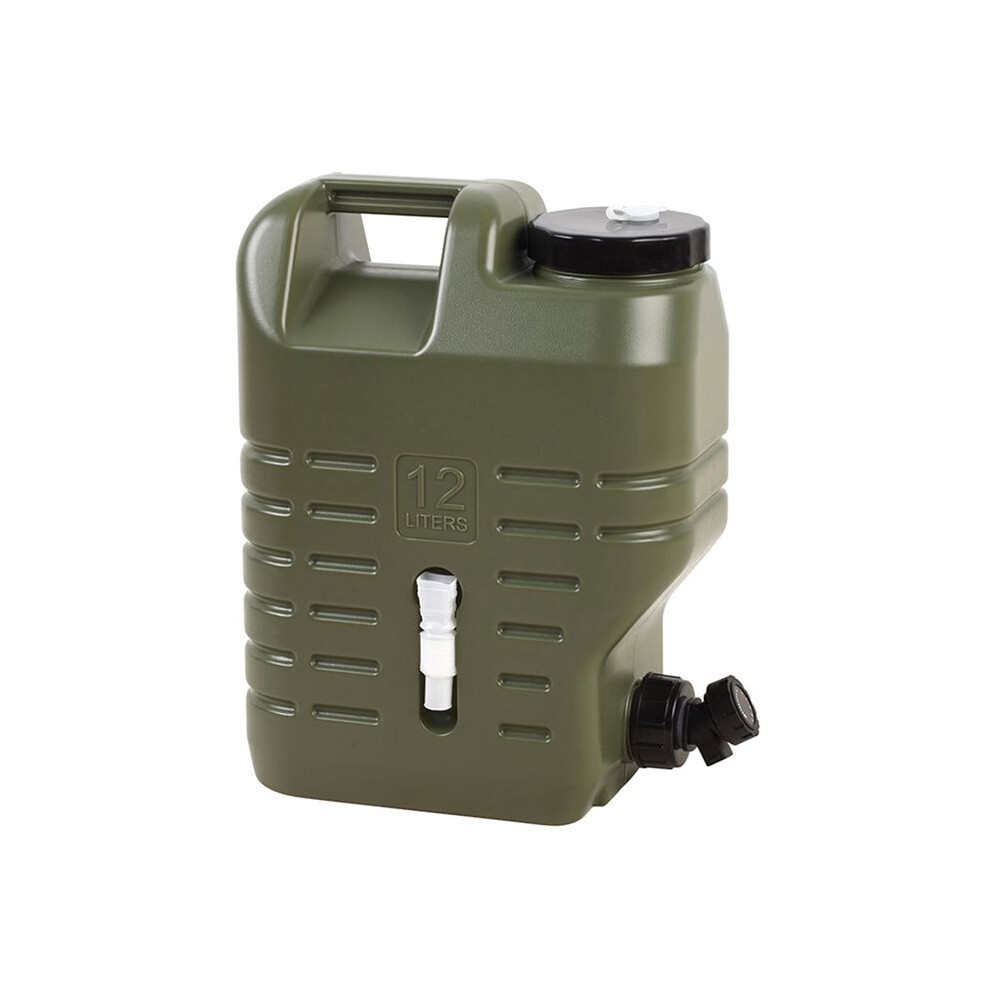 Camping Water Container With Spigot, Bucket Portable Tank For Hiking Picnic Bbq, Emergency Jug 12L 4851249079953