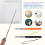 4Pcs Telescopic Pointer Stick with Hand Lanyard Teacher for Classroom Retractable Whiteboard 6