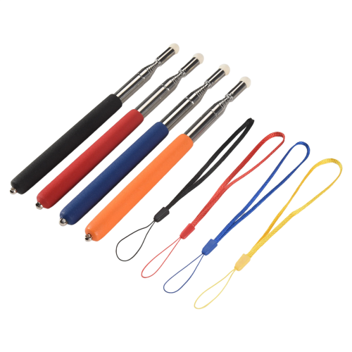 4Pcs Telescopic Pointer Stick with Hand Lanyard Teacher for Classroom Retractable Whiteboard 1
