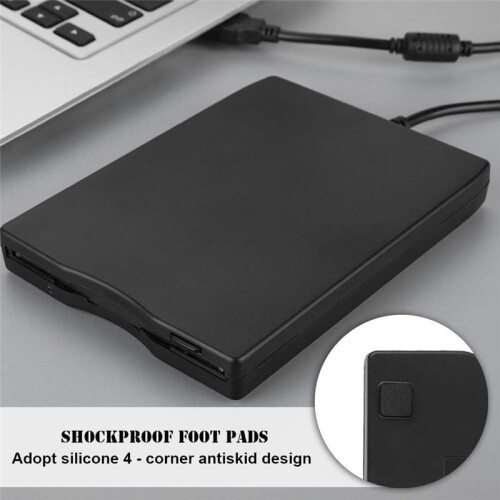 Leitor de disquete USB externo portátil de 3,5 polegadas com capacidade de 1,44 MB para Windows 7, 8, 2000, XP e Vista em PCs e laptops. 2