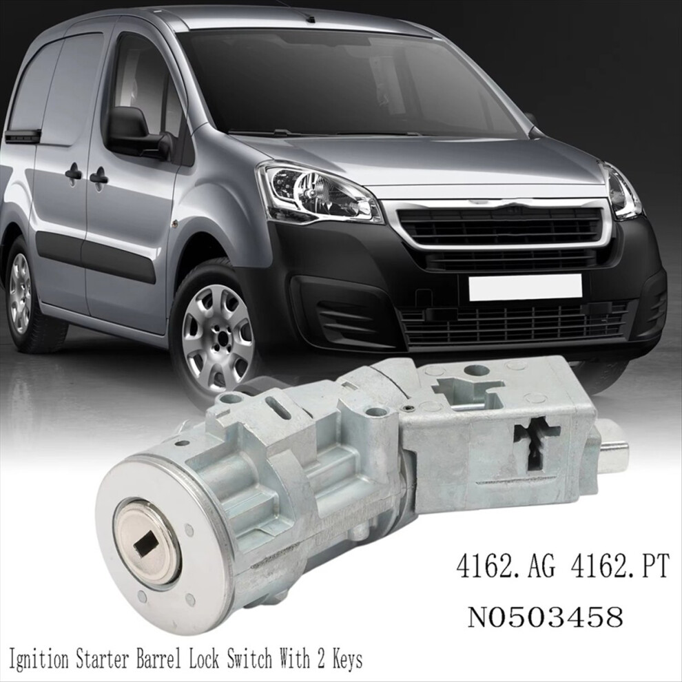 4162.Ag 4162.Pt Ignition Starter Barrel Lock Switch With 2 Keys For Citroen C2/C3 Picasso C4/C6 Berlingo N0503458 4851249086548