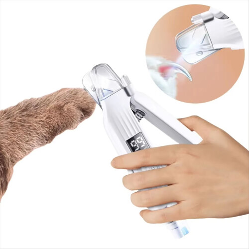 Aparador e cortador de unhas elétrico 2 em 1 para cães e gatos com luzes LED. 1
