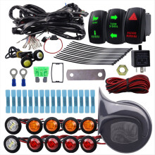 ATV UTV Richtingaanwijzerset Universele lamp met kolomschakelaar 60D claxon LED-knipperlicht