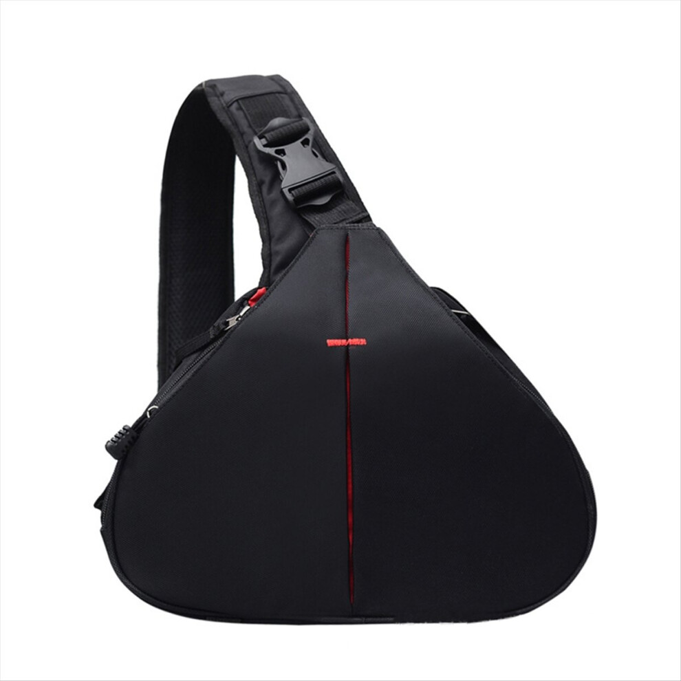 Dslr Shoulder Camera Bag Waterproof Travel Small Photography Bags Triangle Sling For Digital Black 4851249090484