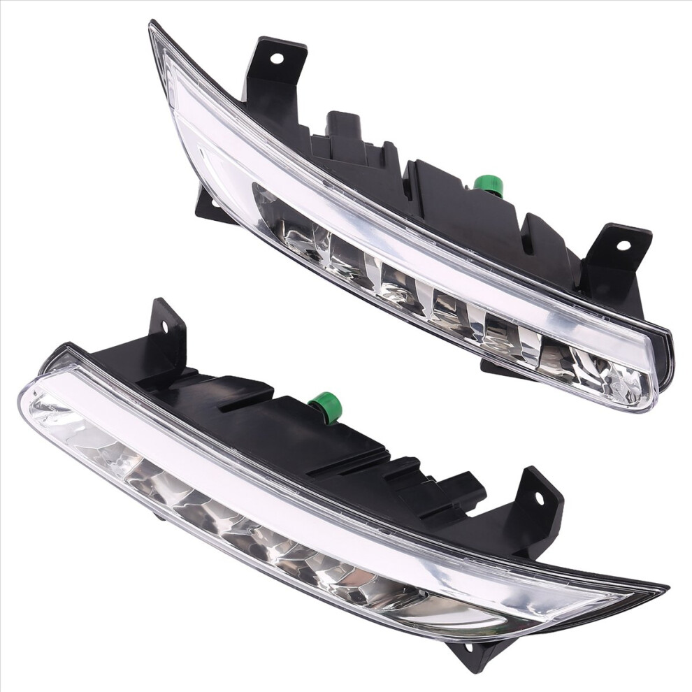 1Pair Car Led Drl Fog For Renault Fluence 2014+ Auto Driving Lamp Daytime Running Bumper Light 4851249083264