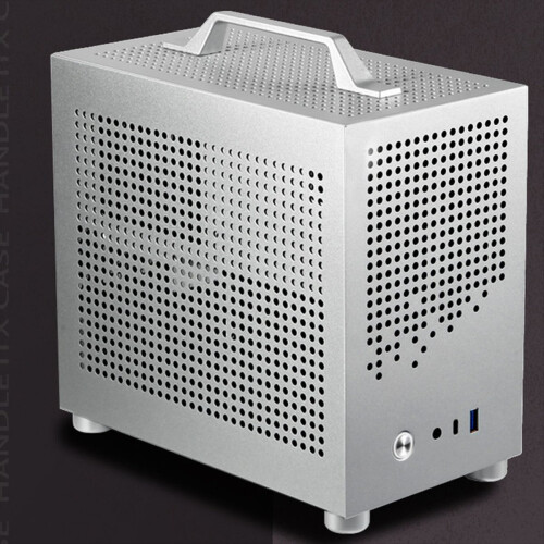 Micro-ITX Case PC SKTC A17 SGCC Supporto Computer Mini Nero 2