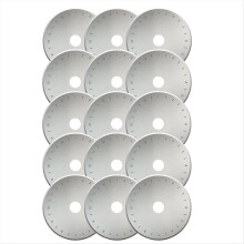 15 Stück 45-mm-Rollschneiderklingen für Fiskars Olfa, Ersatzklingen für Stoff, Quilten und Nähen