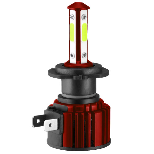 Κιτ λαμπτήρων προβολέων LED 4 πλευρών H7+H7 8000K μπλε υψηλής και χαμηλής δέσμης 30000LM 2