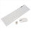 Wireless Slim White Keyboard + Optical Mouse Set for PC and Laptop 1