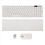 Wireless Slim White Keyboard + Optical Mouse Set for PC and Laptop 3