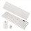 Wireless Slim White Keyboard + Optical Mouse Set for PC and Laptop 2