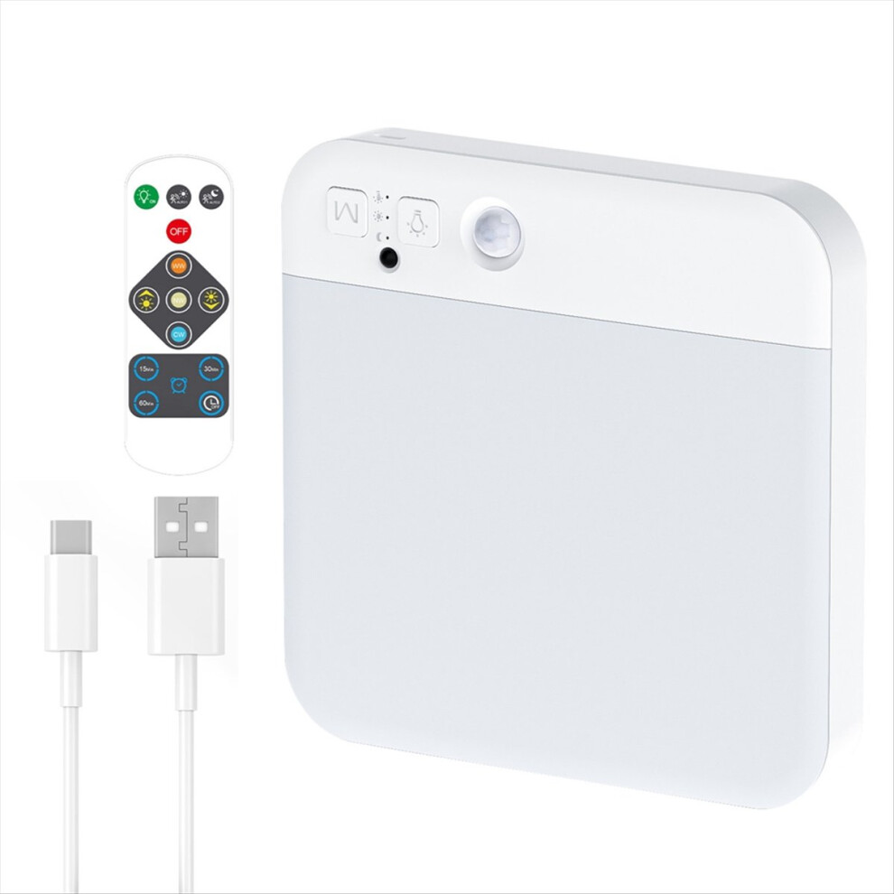 Rechargeable Motion Sensor Ceiling With Remote - Wireless S Battery Operated Closet ,3 Colors Light 4851249091795