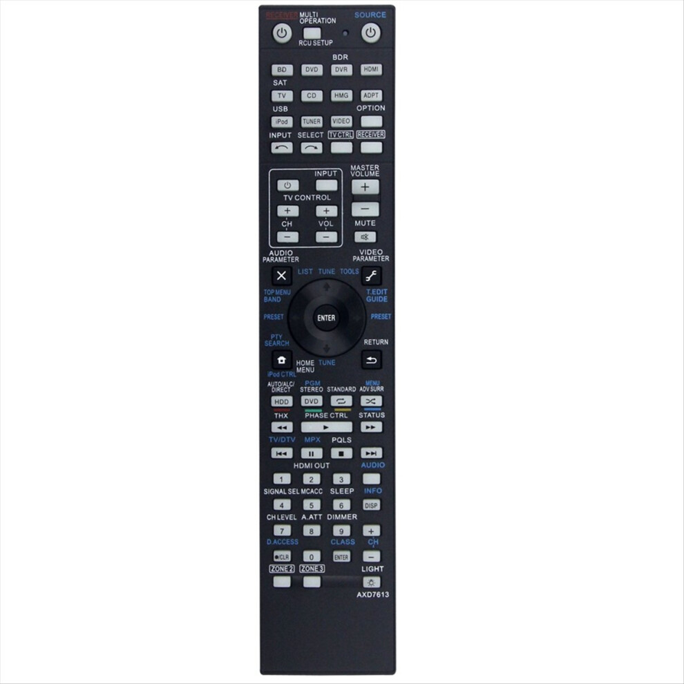 Replace Axd7613 Remote Control For Pioneer Sc-Lx75 Vsx-Lx55 Sc-09Tx Axd7612 Axd7616 Av Receiver 4851249096035