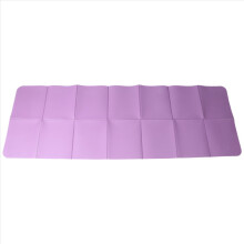Foldable Yoga Mat Folding Travel Fitness Exercise Double Sided Non-Slip for Pilates & Floor Workouts Purple