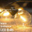 G40 Led Replacement Light Bulbs, E12 Screw Base Shatterproof Globe Bulbs for Outdoor String Lights, Warm White, 30Pack 4