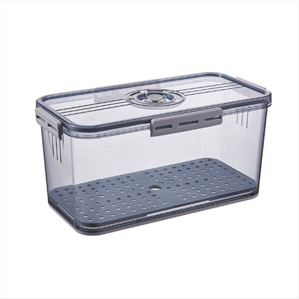 Bread Box Boxes For Kitchen Counter Airtight, Time Recording Storage Container With Lid Grey 4851249067110