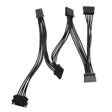 Cavo di alimentazione SATA da 15 pin, splitter da 1 a 5 per hard disk, HDD e SSD, prolunga per espansione disco