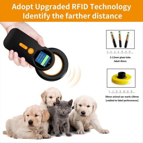 Bluetooth Pet Micro-Chip Reader,3-In-1(2.4GHz Wireless+Bluetooth+USB) Animal Universal Microchip-Tag Reader Scanner ,Q30 1