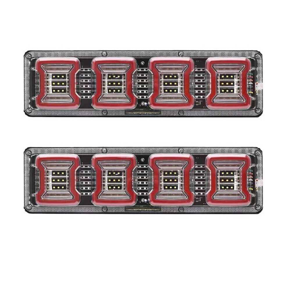 1Pair 12V-24V Led Tail For Truck Trailer Bus Rv Tractor Led Tail Brake Reverse Turn Signal Lamp Light 4851249014121