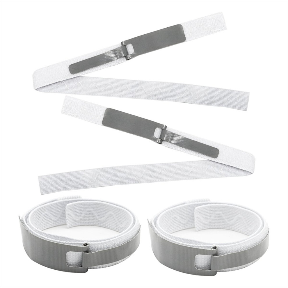 Grey Foley Catheter Holder Urinary Legband 4 Pcs Elastic Leg Strap Stabilization Device