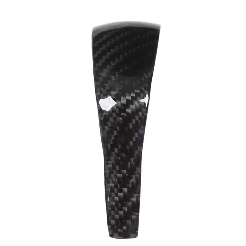 Carbon Fiber Gear Shift Knob Cover Bright Interior Lever For Porsche Cayenne 958 2011-17 Black 4851249089587