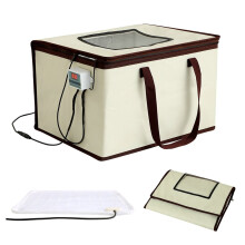 Bread Dough Proofing Box, Temperature Control Bread Proofer Foldable Visible Dough Proofer Sourdough Warmer EU Plug