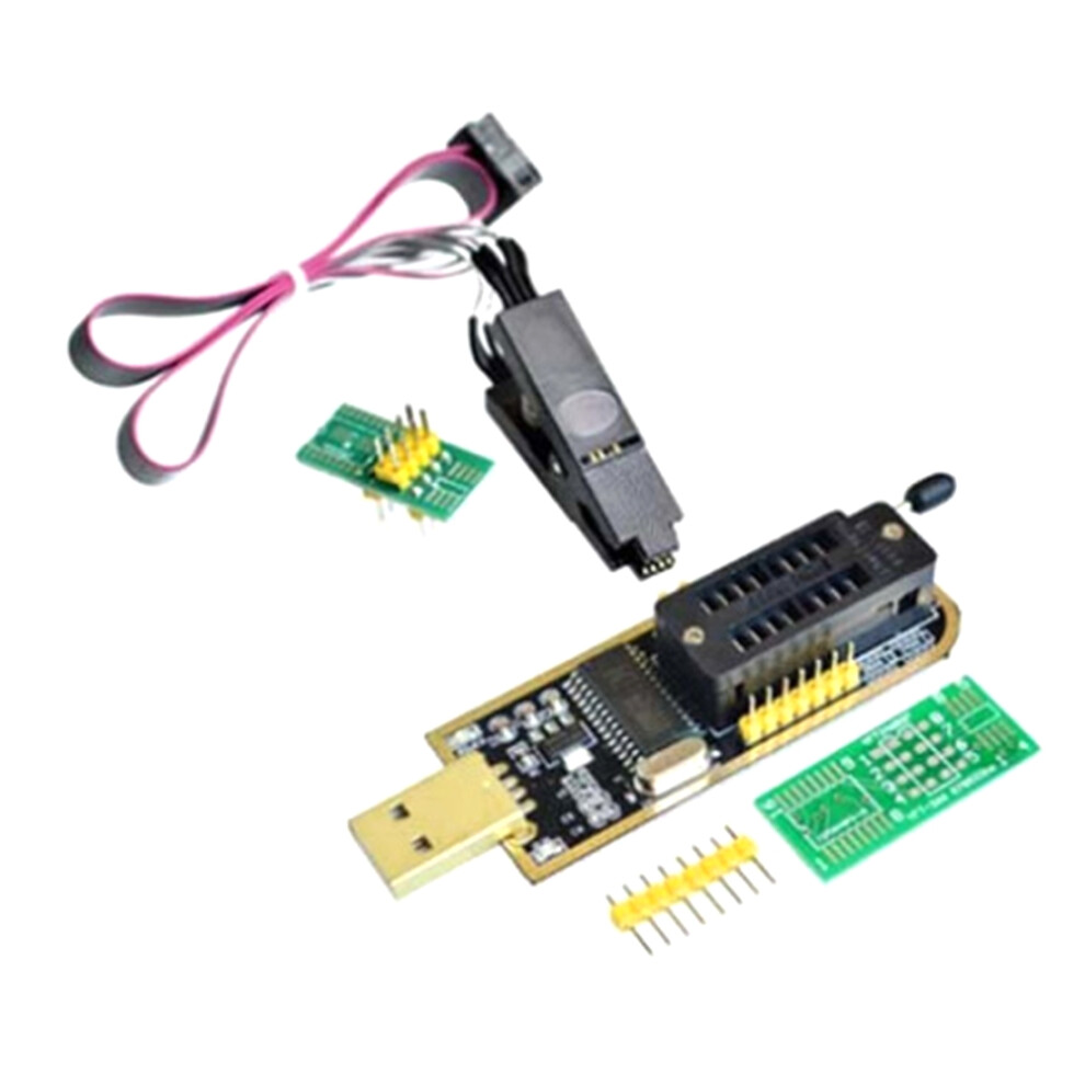 Ch341a 24 25 Series Eeprom Flash Bios Usb Programmer Module + Soic8 Sop8 Test Clip For 93Cxx / 25Cxx 24Cxx 4851249064263