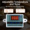 Bread Dough Proofing Box, Temperature Control Bread Proofer Foldable Visible Dough Proofer Sourdough Warmer EU Plug 7