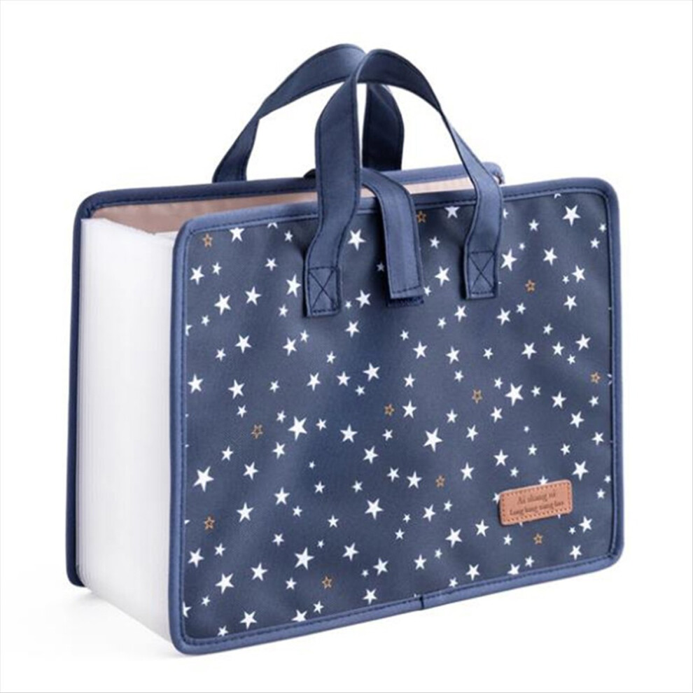 13 Pockets File Folders/Expandable Filing Folders With Handle A4 Size Expanding Folder Document Organizer 4851249087088