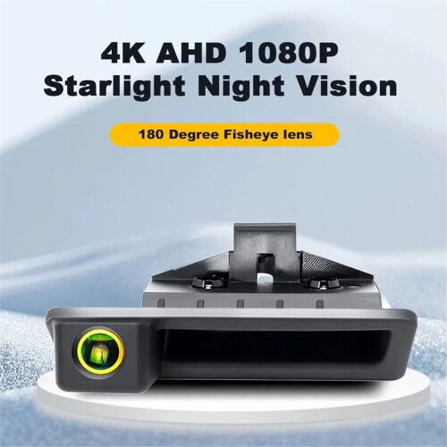 Telecamera posteriore AHD 2K con obiettivo fisheye, cavo wireless da 6 m per X1 X3 E39 E53 E82 E88 E84 E90 E91 E92 E93 E60 E61 1