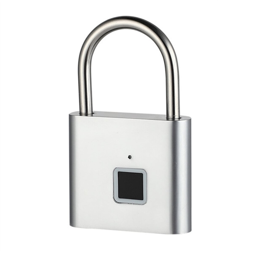 Keyless Smart Fingerprint Padlock Usb Charging Fingerprint Lock Waterproof Door Lock 0.2Sec Unlock Security Padlock B 4852779991197