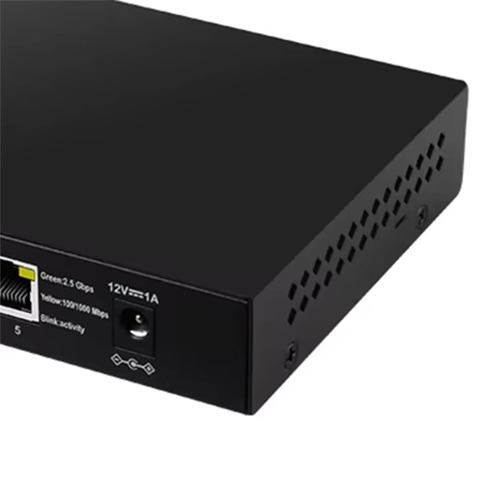 Unmanaged 5-Port 2.5G Ethernet-Switch mit Auto-Negotiation, RJ45-Ports ...