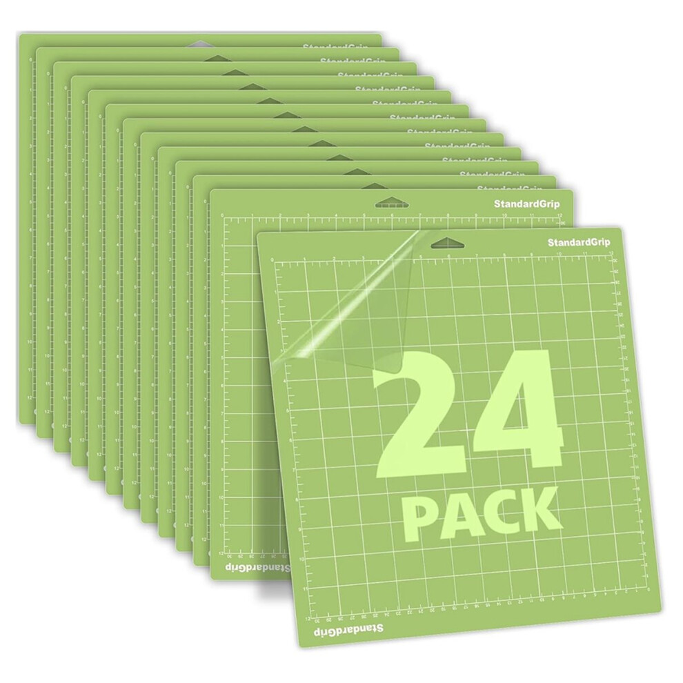 24-Pack 12X12 Inch Standard Grip Cutting Mats For Compatible With Multiple Models 4852779905163