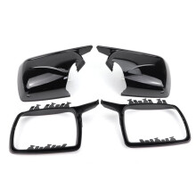 Νέα καλύμματα καθρεφτών M Look για X5 E53 1999-2006 σε γυαλιστερό μαύρο χρώμα.