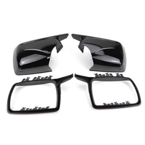 Νέα καλύμματα καθρεφτών M Look για X5 E53 1999-2006 σε γυαλιστερό μαύρο χρώμα.
