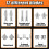 14Pcs Drain Cleaner Combination Cutter Head Set Pipe Dredge Cutter Head Set Rustproof Spring Automatic Locking 3