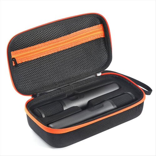 Custodia portatile per microfono PartyBox - Organizer da viaggio rigido antigraffio per microfono wireless e accessori B