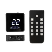 4-adriger Lüfter-PWM-Drehzahlregler mit Digitalanzeige und Fernbedienung, DC 24V/12V/5V-Controller, PD/QC-Schnellladefunktion