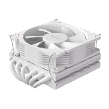TE-55 CPU-koeler met 6 heatpipes, luchtkoeler met 15 mm dikke, slanke ventilator, geschikt voor LGA1700/1200/115X/2011/AM5/AM4, wit.