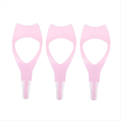 Eyelashes Tools Mascara Shield Applicator ,Eyelash Tool Upper Lower Eye Lash Guard Pink