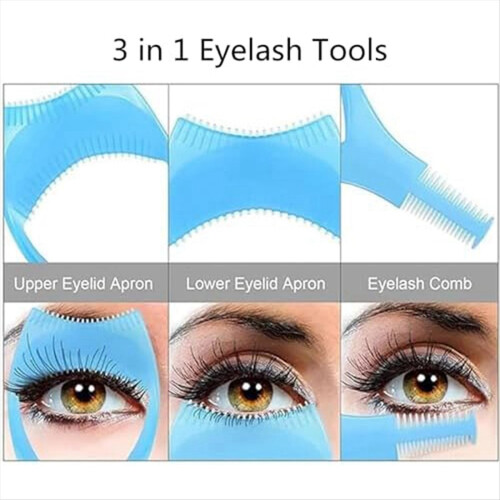 Eyelashes Tools Mascara Shield Applicator ,Eyelash Tool Upper Lower Eye Lash Guard Pink 2