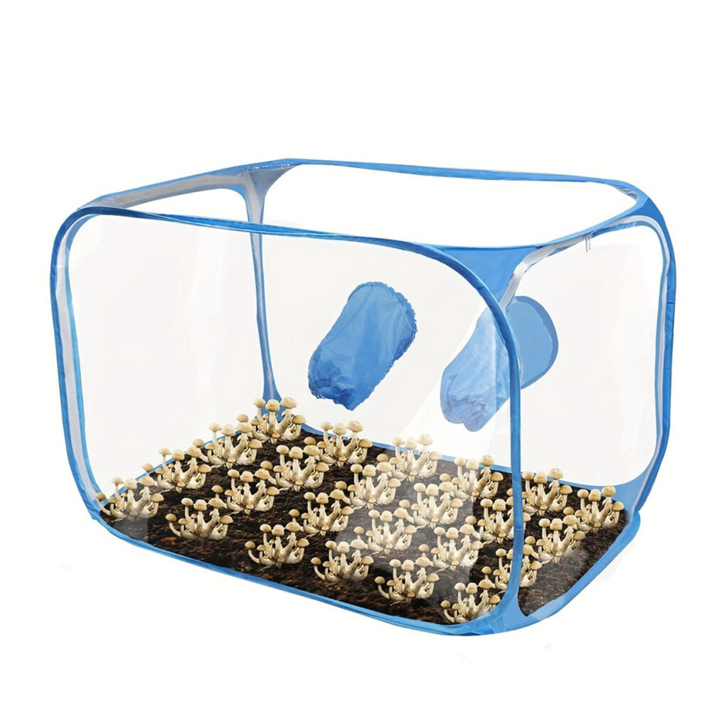 Portable Mushroom Growing Still Air Box, Foldable Up Mushroom Grow Tent Container Bouncing Mushroom Cultivation Tent B 4852779996307