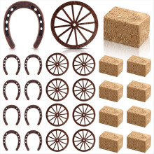 Western feestartikelen, hoefijzerdecoraties, Four Wheel Crafts, hoefijzer feestcadeautjes, cowboy verjaardagsdecoraties