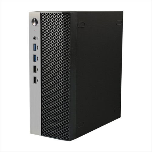 Mini ITX Computer Case HTPC Chassis with 4XUSB Support 1U PSU Compatible MINI-ITX Motherboard 1
