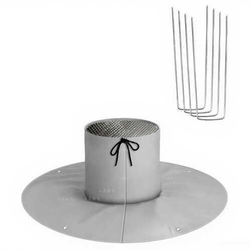 Tree Root Insulation Protective Cover Winter Palm Tree Root Protector Palm Tree Root Frost Freeze Protection Bag Gray
