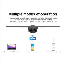 Projetor holográfico 3D Wi-Fi com 352 LEDs, ideal para lojas de vídeo, bares, festas e publicidade. Plugue padrão do Reino Unido.
