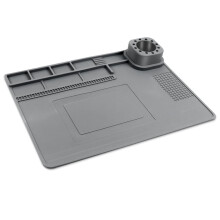 Tapete de solda de silicone resistente ao calor até 500C/932F para reparo de eletrônicos em placas de circuito impresso de celulares e laptops.