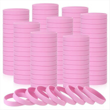 100 pezzi di braccialetti elastici in silicone tinta unita per uomo donna adolescenti regali studenti articoli per feste sportive, A